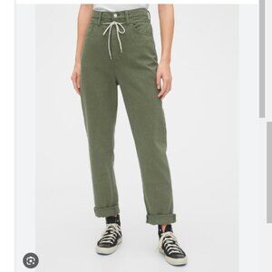 GAP Boyfriend Jean, Green, Size 12/31, Drawstring